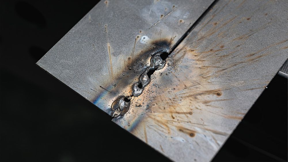 laser welding burn through defect
