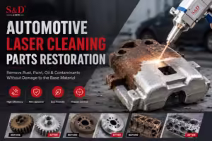 Automotive laser cleaning for rust removal and parts restoration