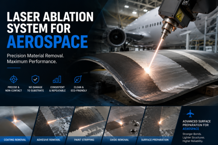 Laser ablation system for aerospace coating removal and surface preparation