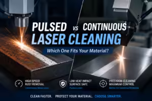 Pulsed vs Continuous Laser cleaning comparison for rust removal and material protection
